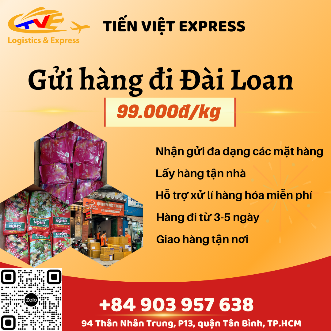 Gửi hàng đi Đài Loan - Tiến Việt Express